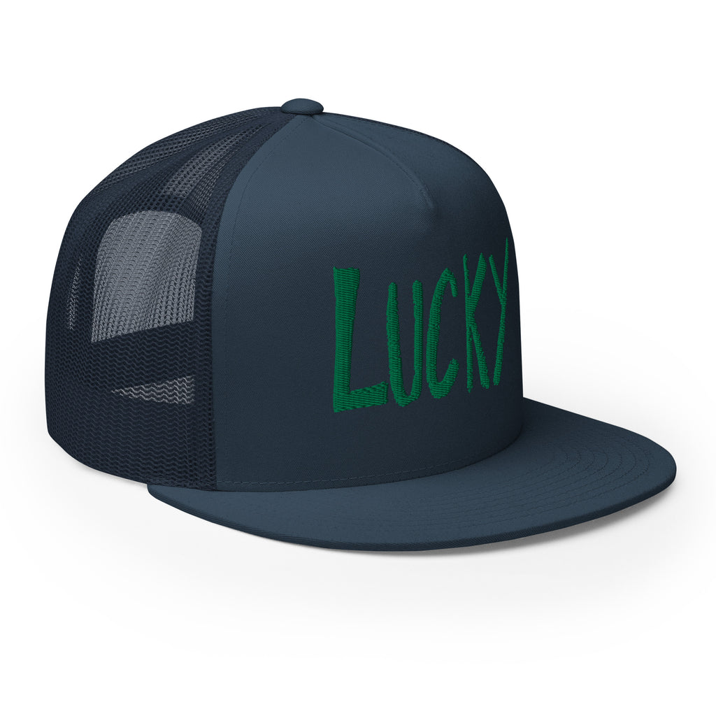 Lucky - Blue and Green Trucker Cap