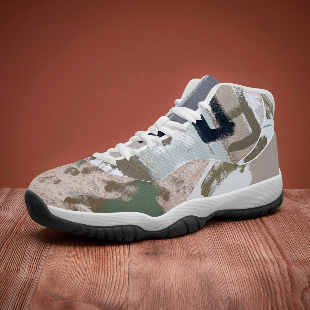 362.  AJ11 Basketball Sneakers (Stripe Customizable)