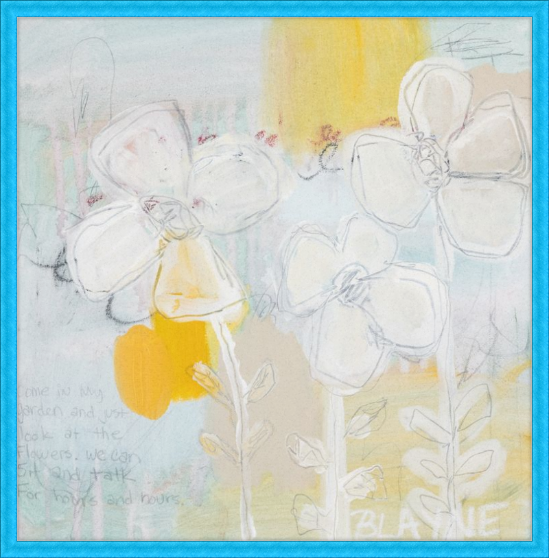 Three Yellow Flowers Framed Print