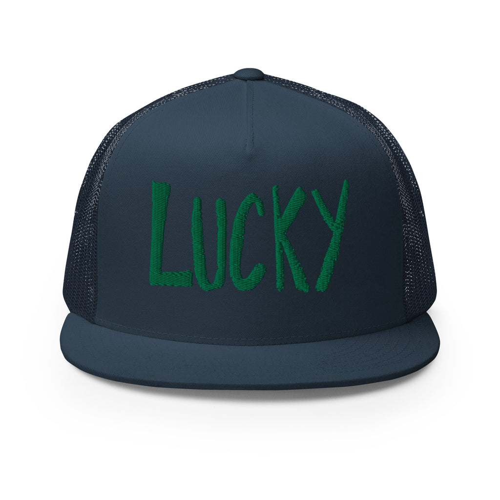 Lucky - Blue and Green Trucker Cap