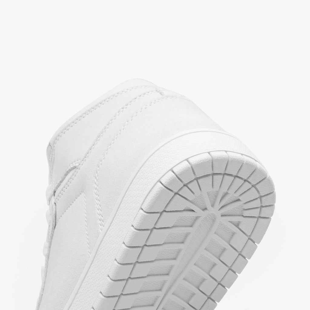 1035. AJ1 High-Top Leather Sneakers - White