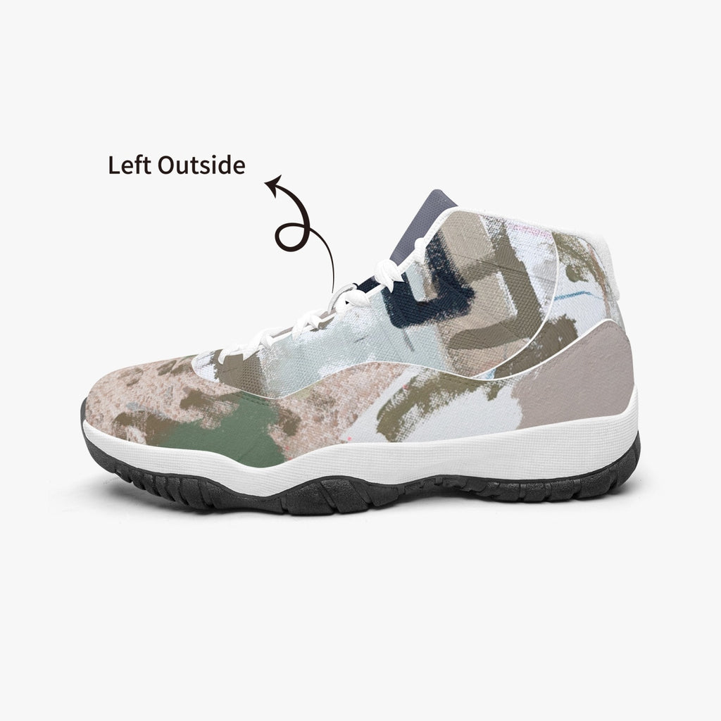 362.  AJ11 Basketball Sneakers (Stripe Customizable)