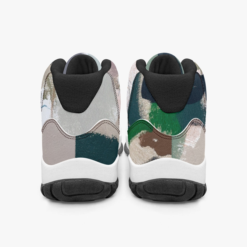 362.  AJ11 Basketball Sneakers (Stripe Customizable)