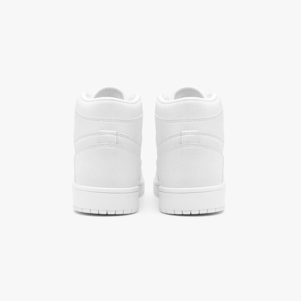 1035. AJ1 High-Top Leather Sneakers - White