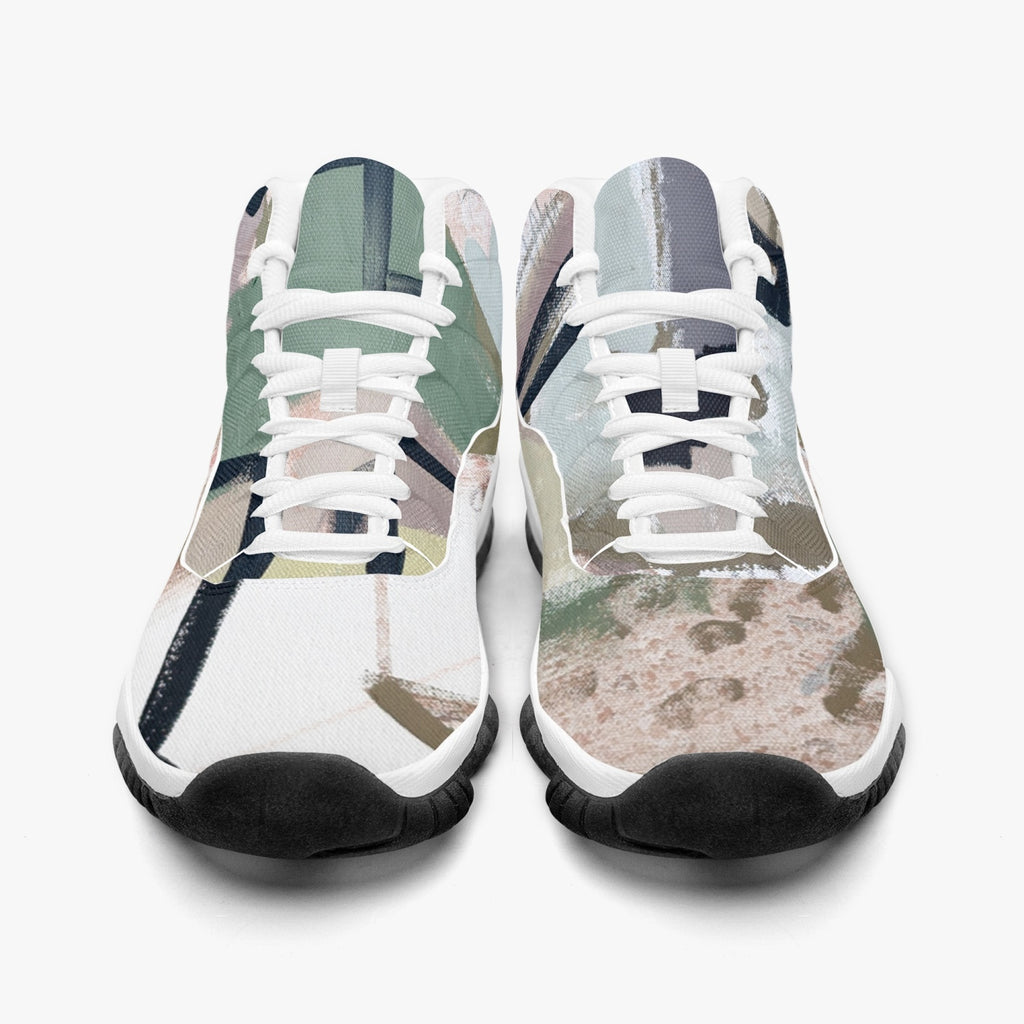 362.  AJ11 Basketball Sneakers (Stripe Customizable)