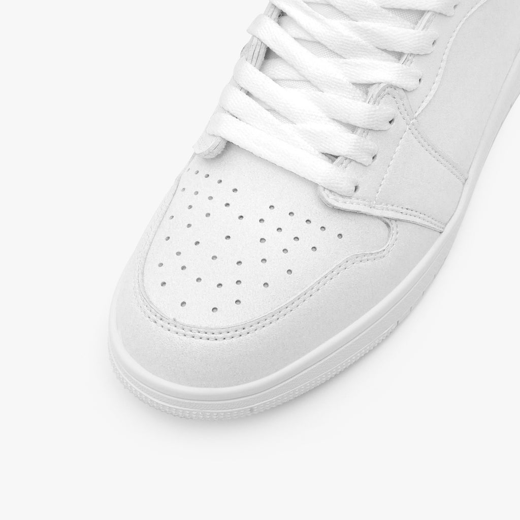 1035. AJ1 High-Top Leather Sneakers - White