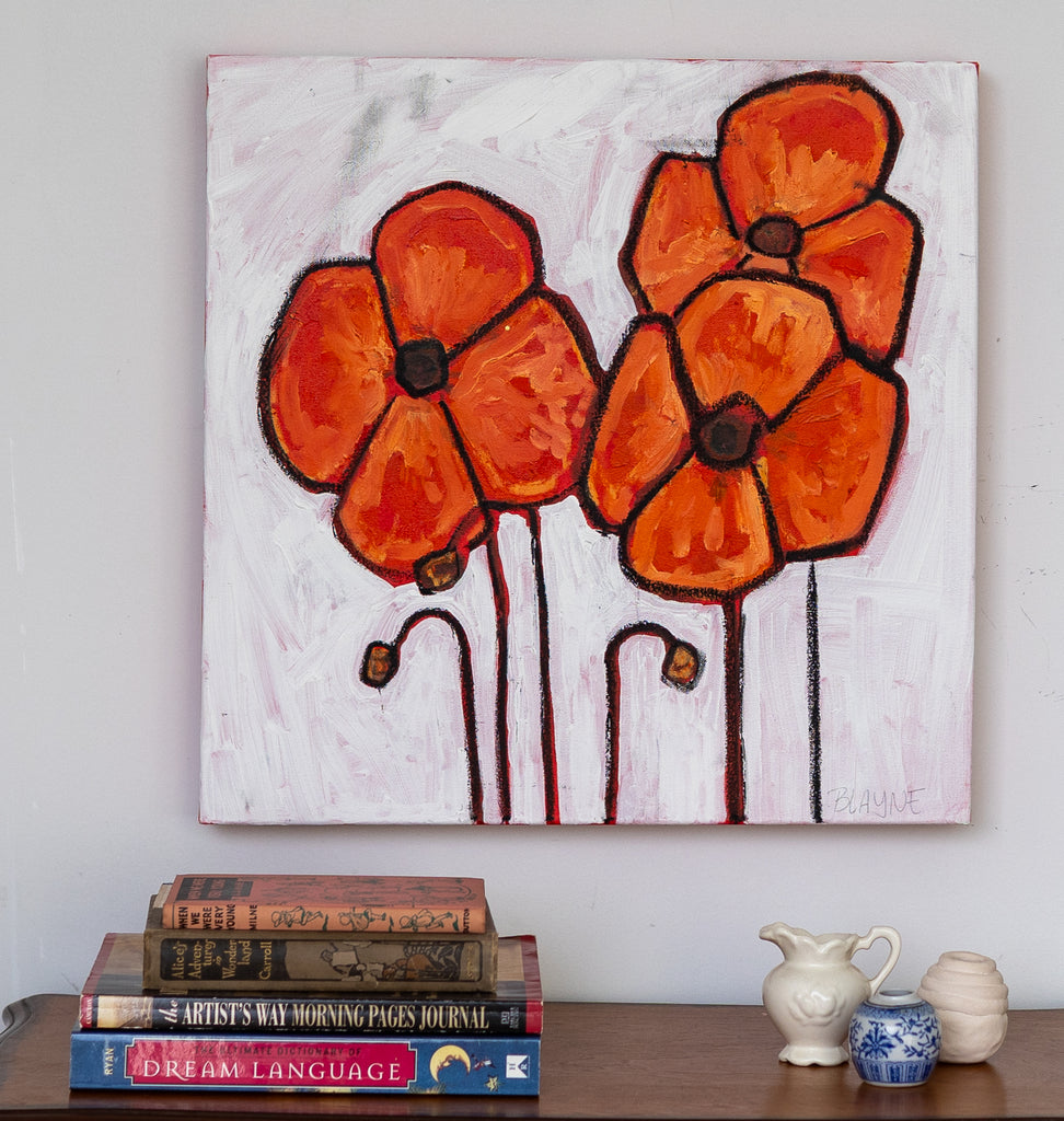 Orange Poppies - Canvas Print