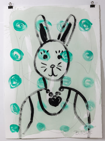 Portrait Of a Rabbit on Paper