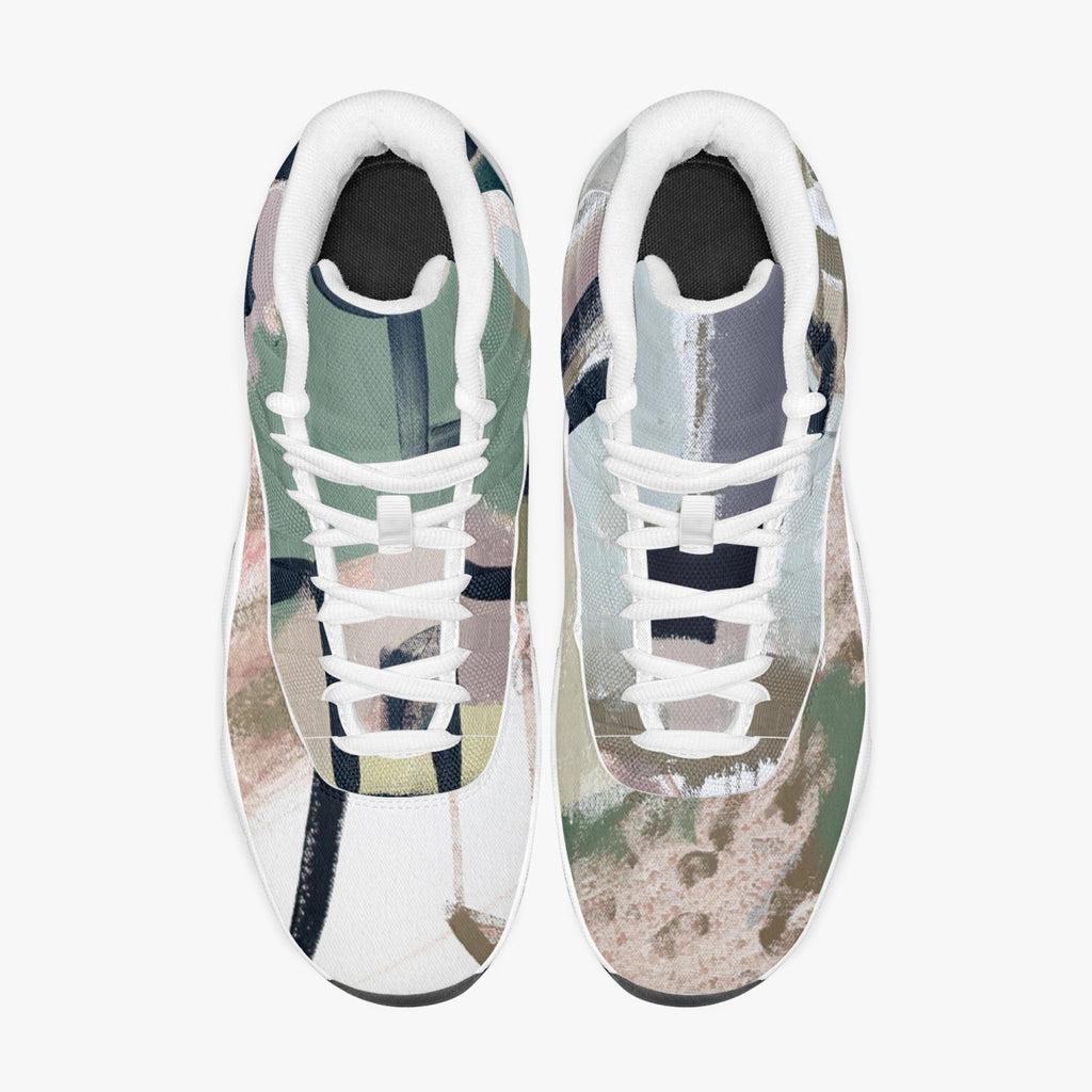 362.  AJ11 Basketball Sneakers (Stripe Customizable)