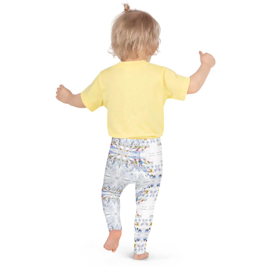 Toddler Yoga Pants - Blue and White