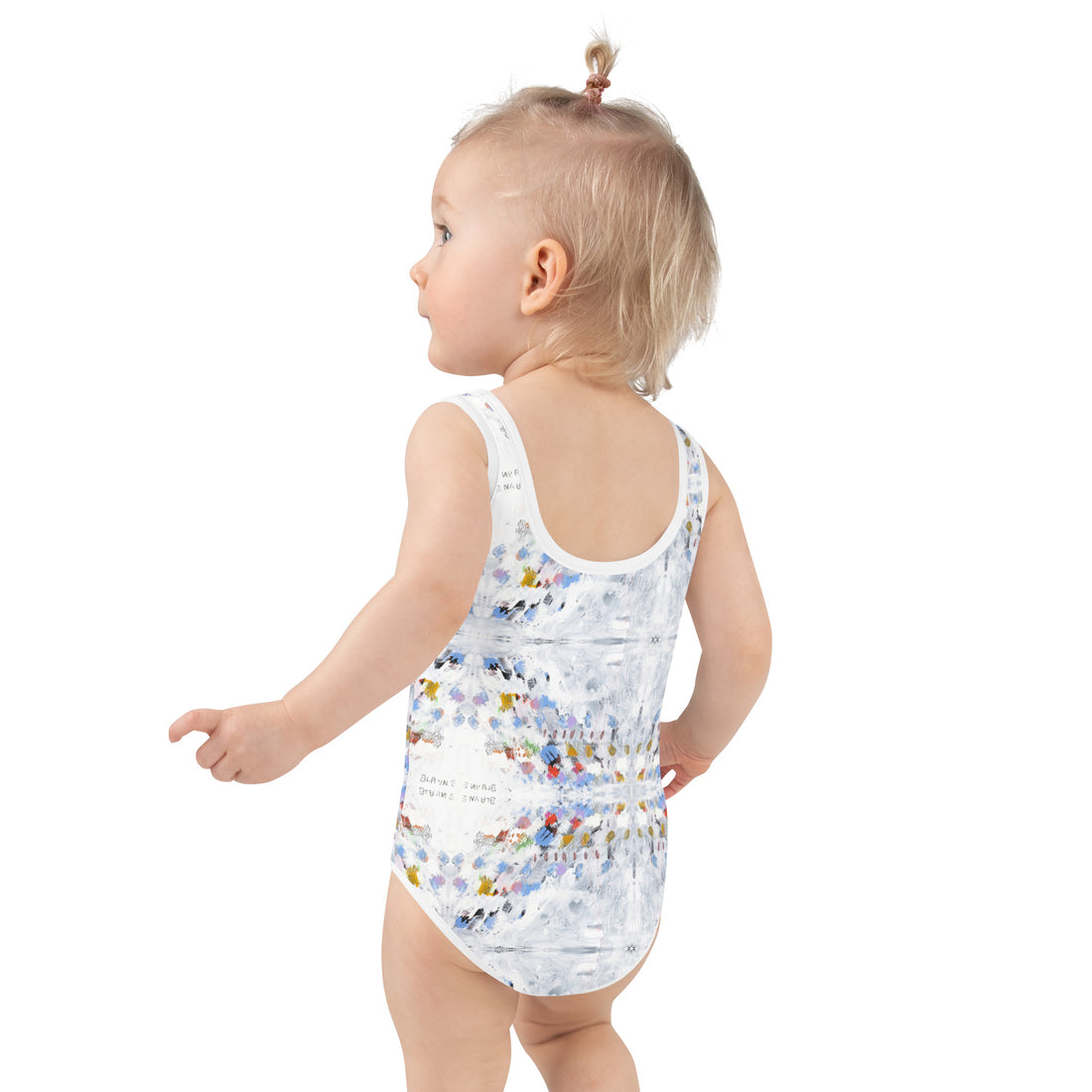 Blue and White Toddler Swimsuit