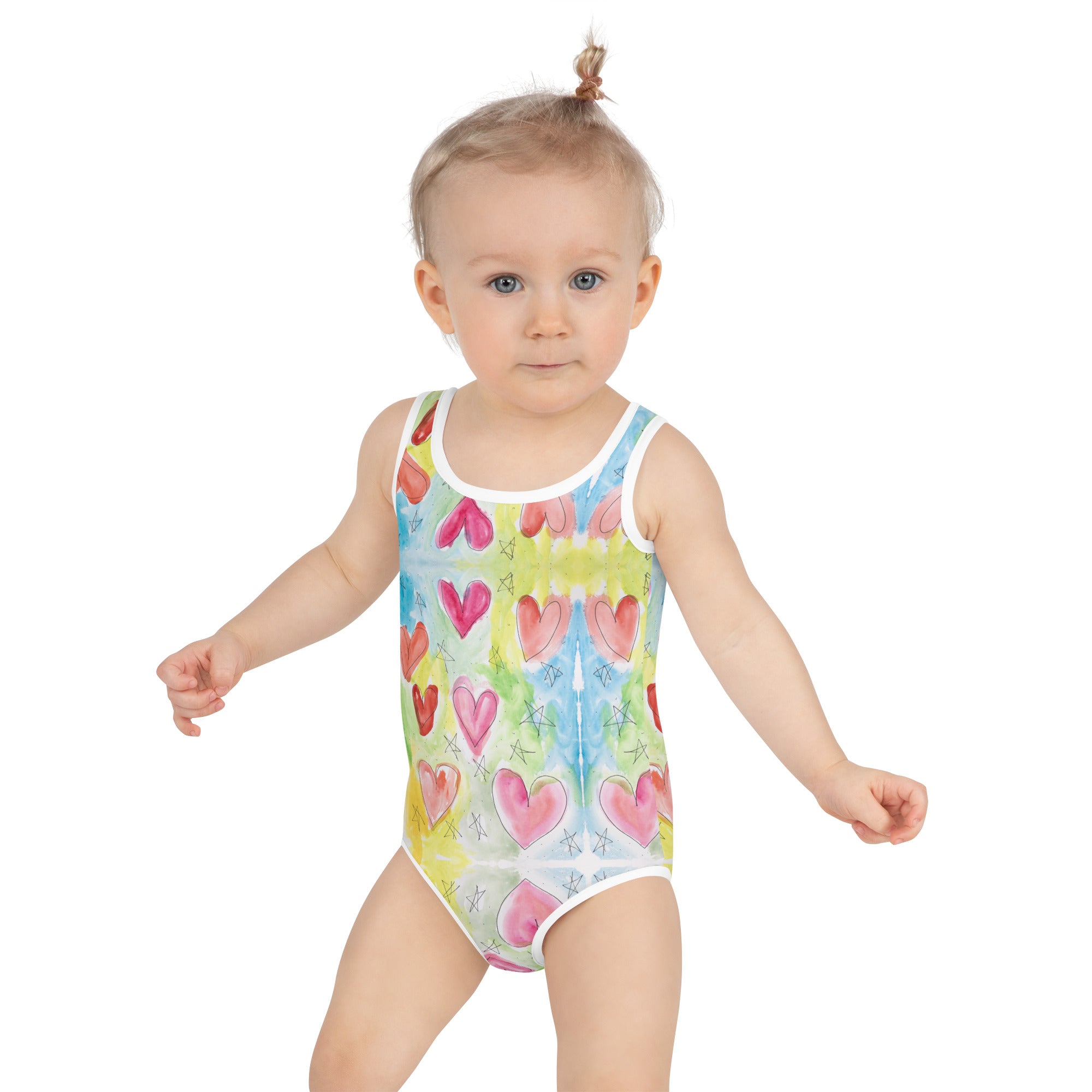 Hearts and Stars Toddler Swimsuit