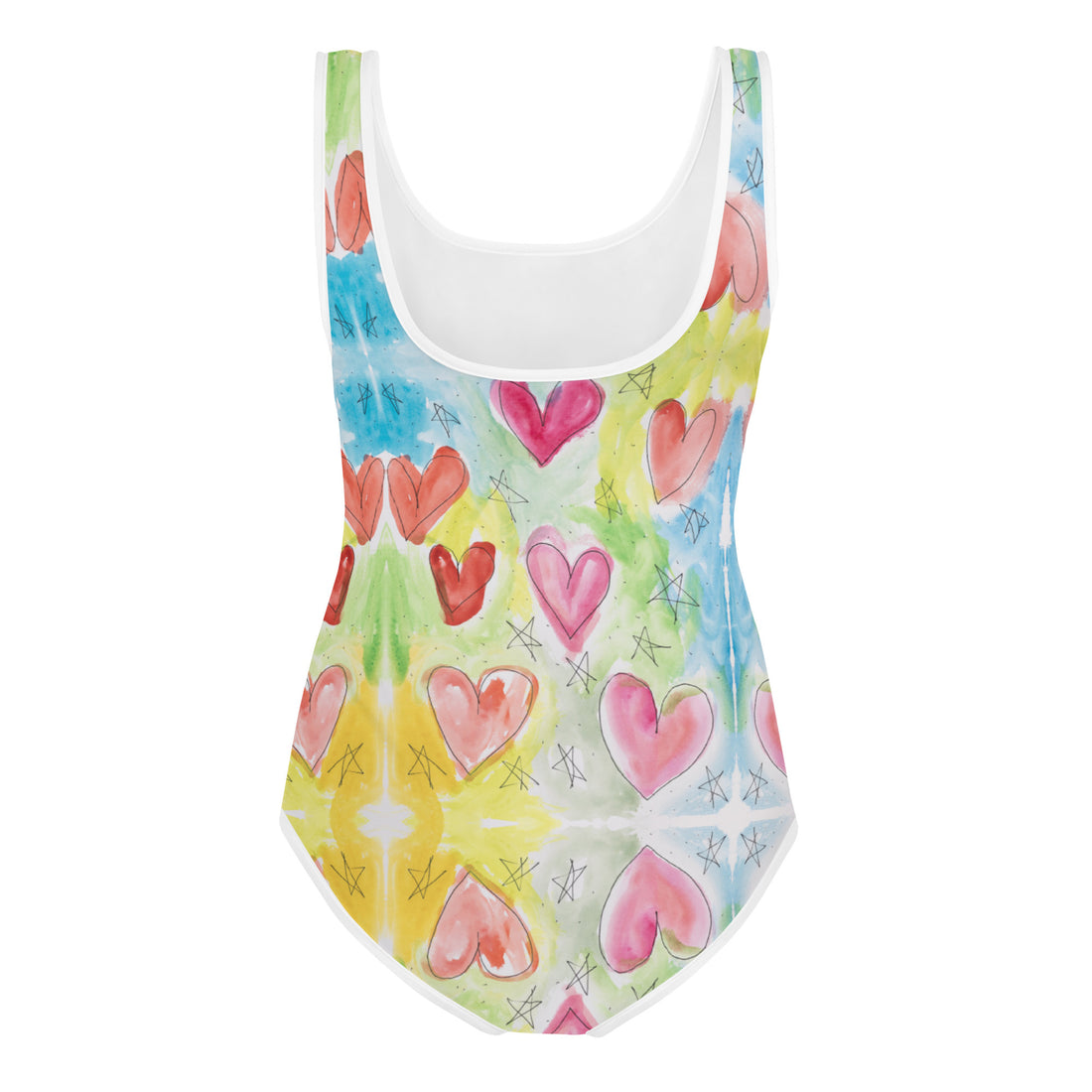 Hearts and Stars Youth Swimsuit