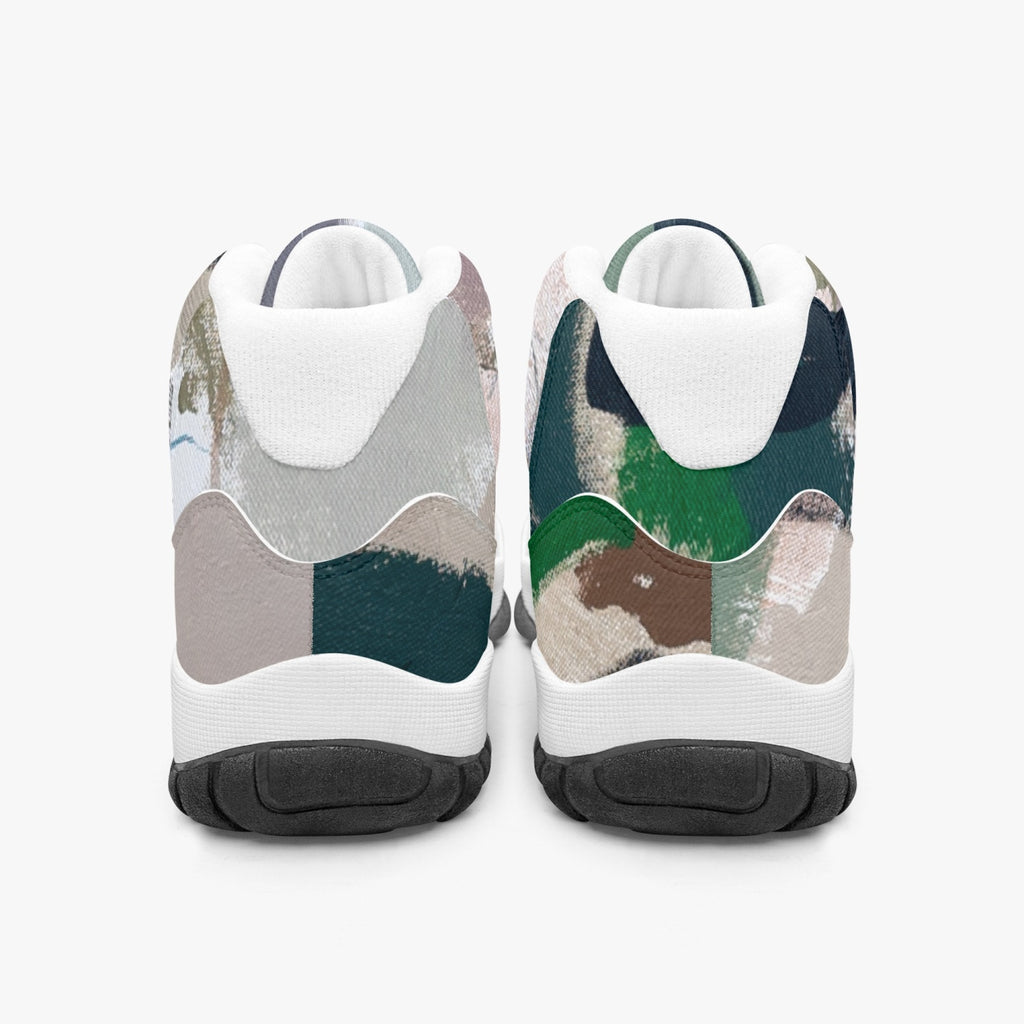 362.  AJ11 Basketball Sneakers (Stripe Customizable)