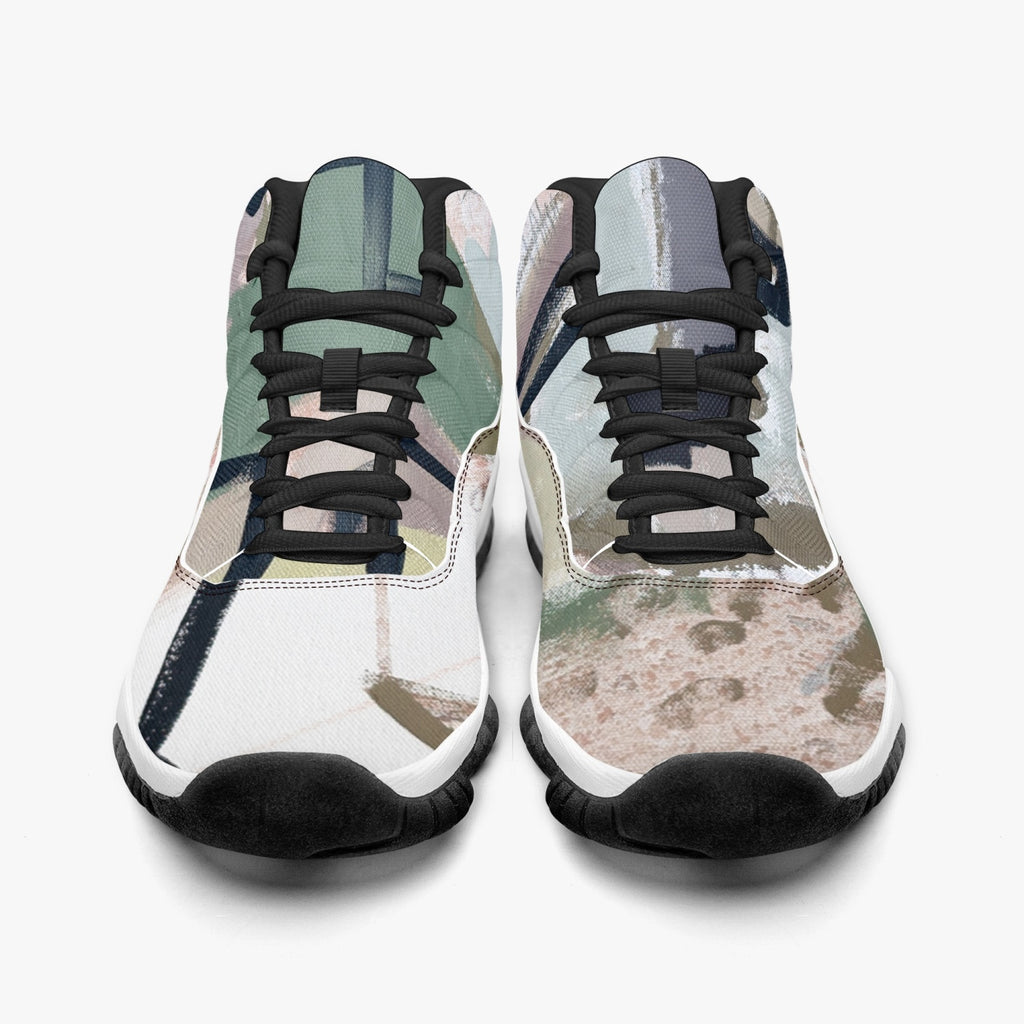 362.  AJ11 Basketball Sneakers (Stripe Customizable)