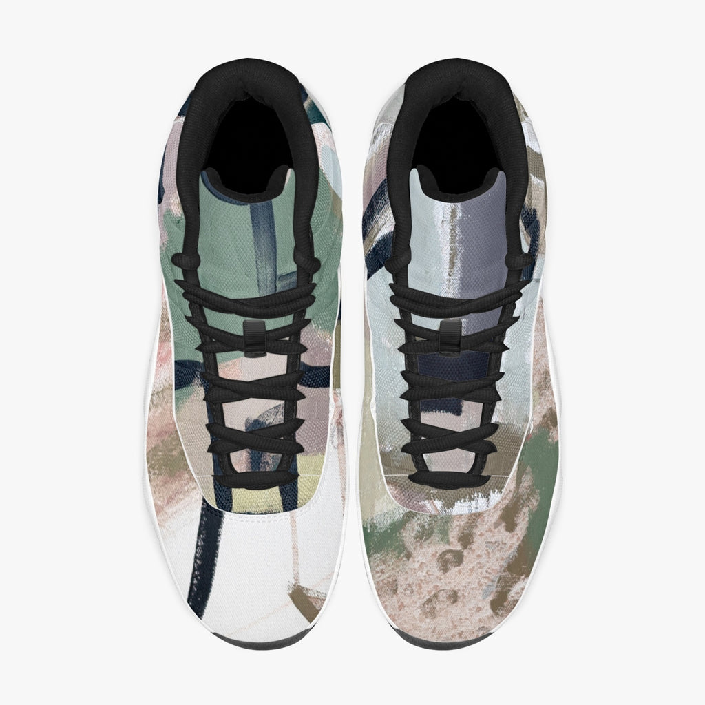 362.  AJ11 Basketball Sneakers (Stripe Customizable)