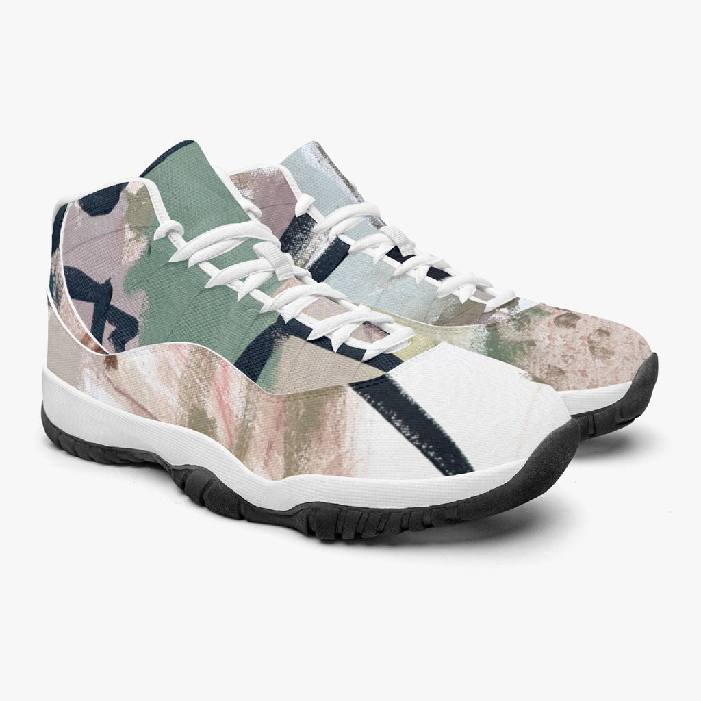 362.  AJ11 Basketball Sneakers (Stripe Customizable)