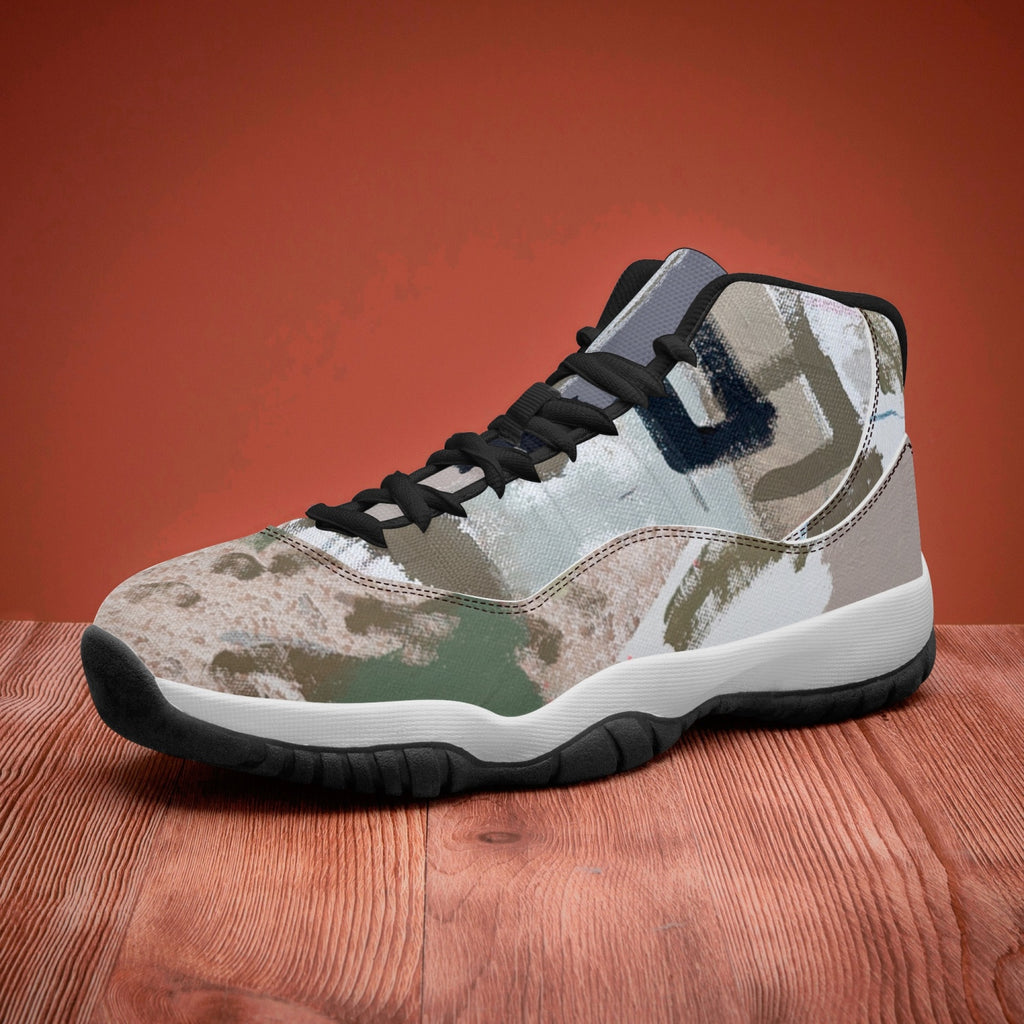 362.  AJ11 Basketball Sneakers (Stripe Customizable)
