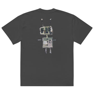 Robot - Oversized faded Unisex t-shirt