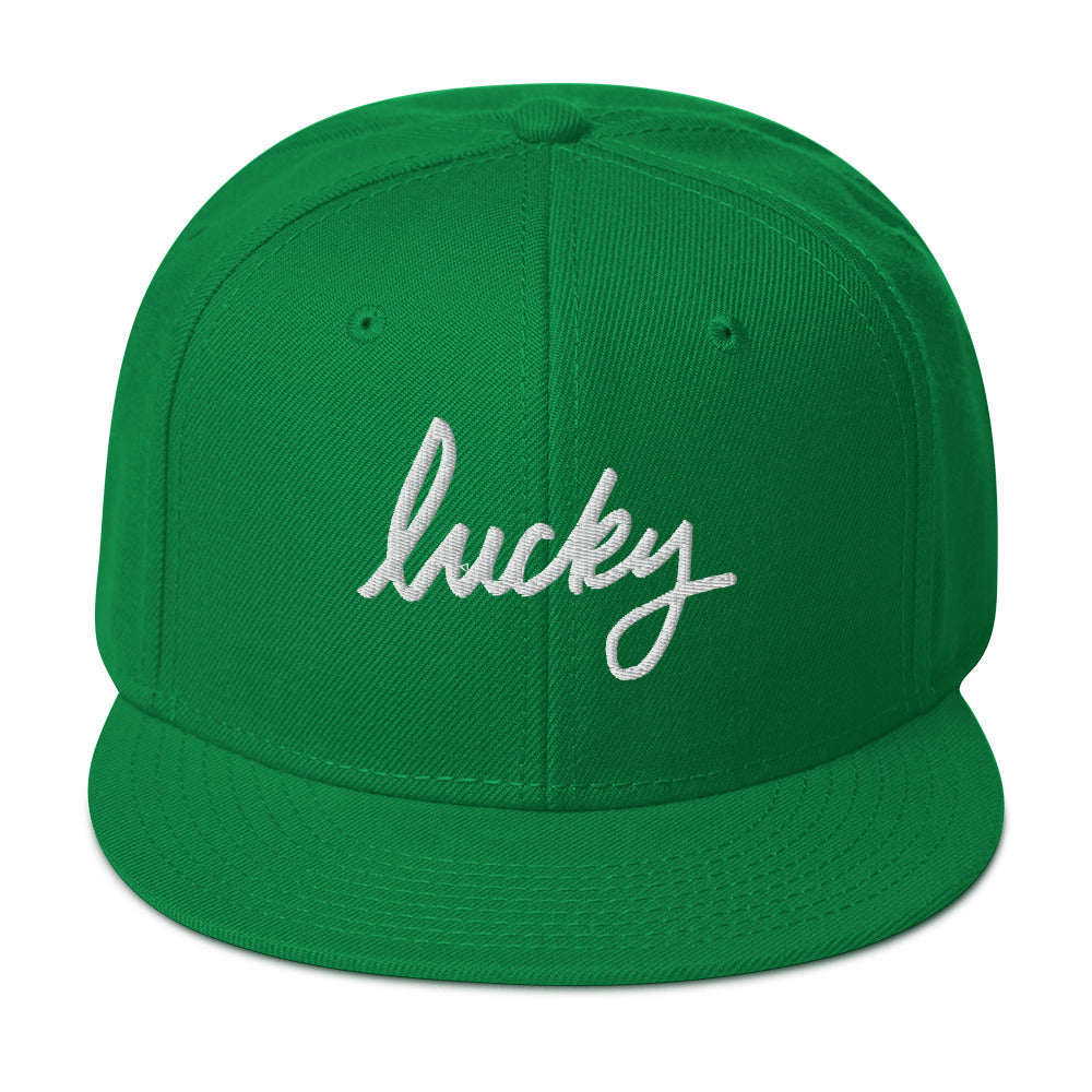 Lucky Green Snapback Hat