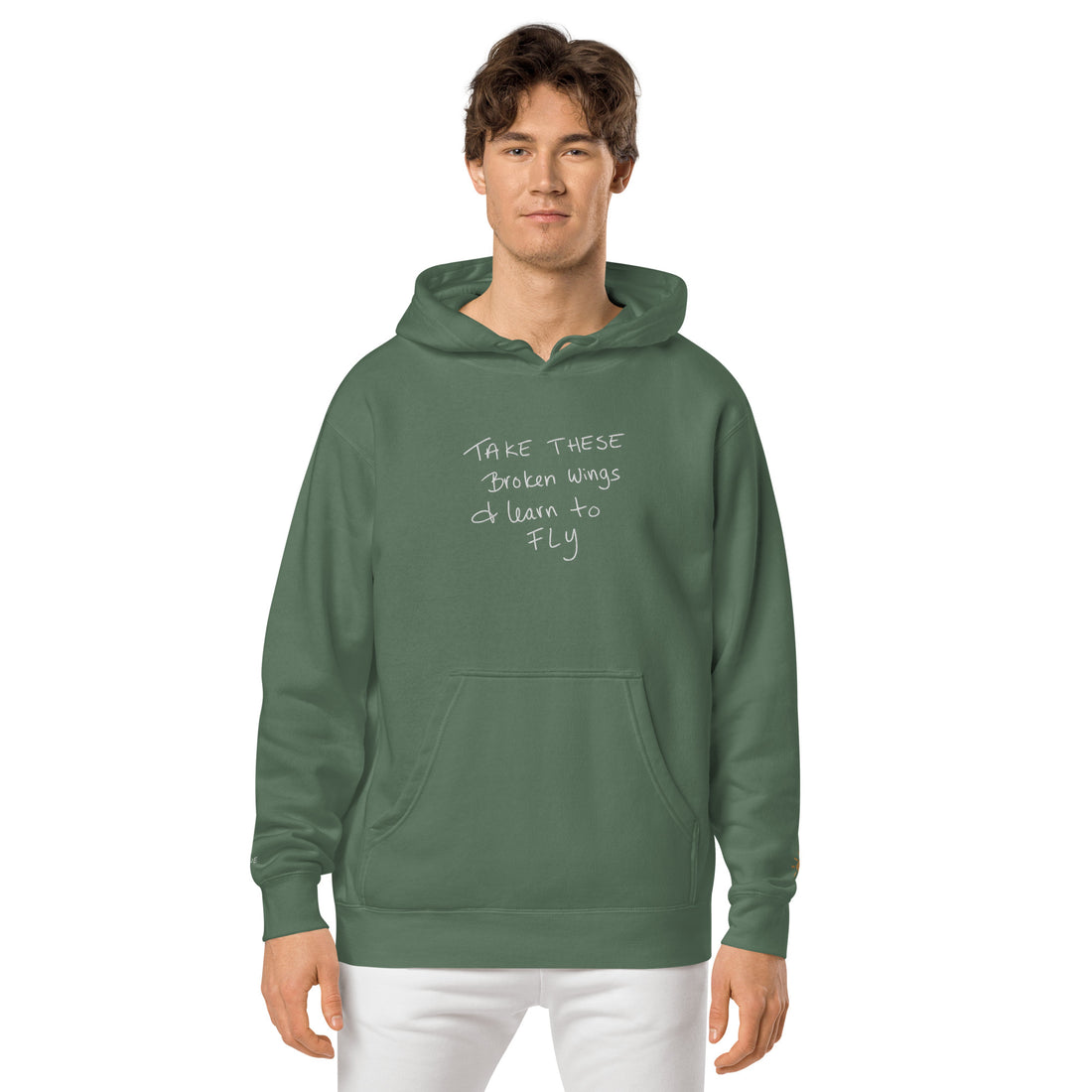 Take These Broken Wings Green Sweatshirt