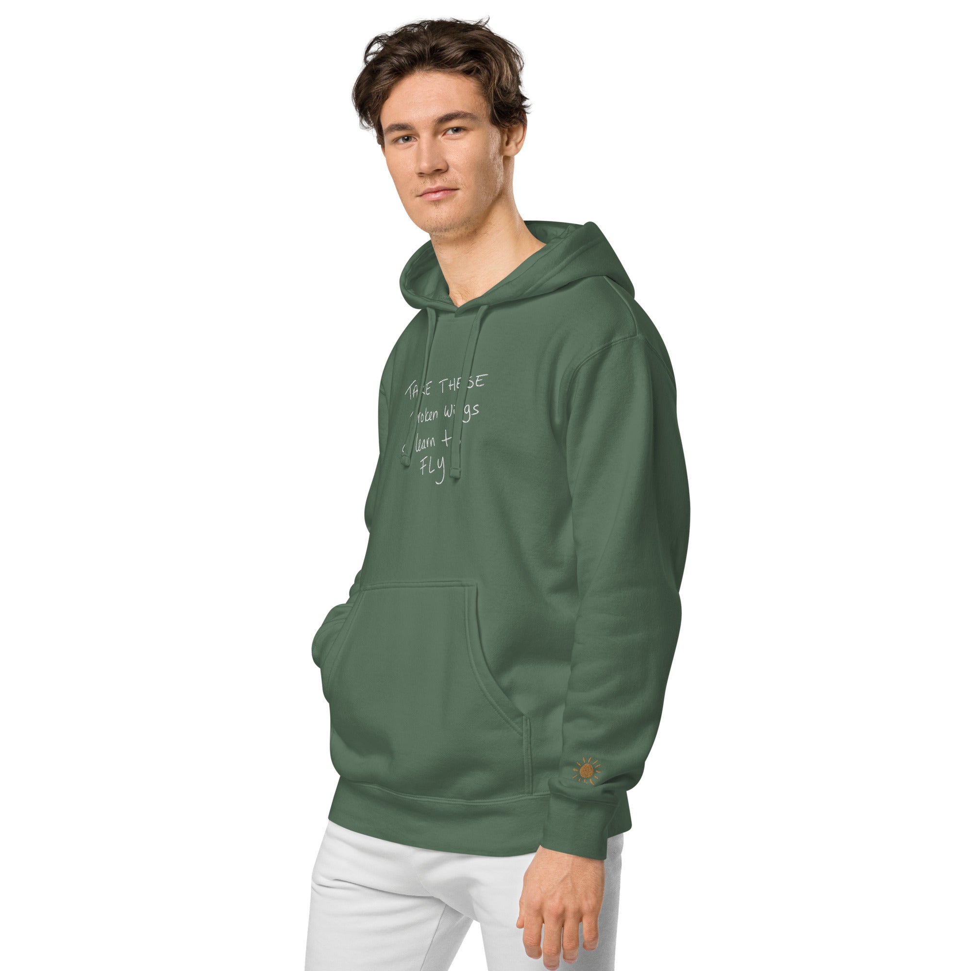 Take These Broken Wings Green Sweatshirt