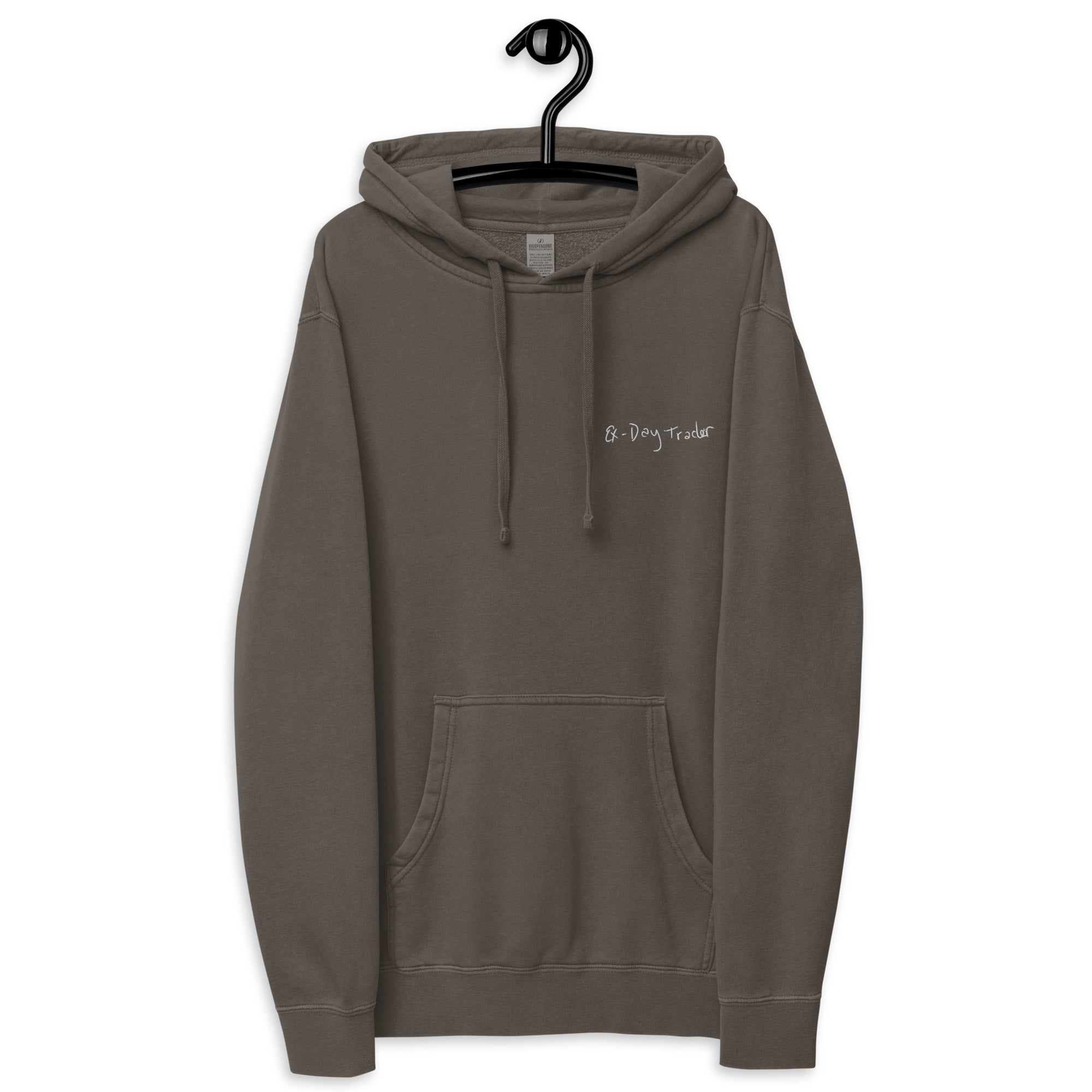 ex-day trader pigment-dyed hoodie