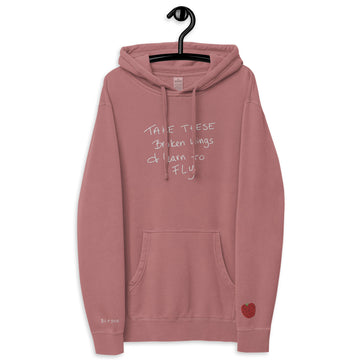 Take These Broken Wings Pink Hoodie