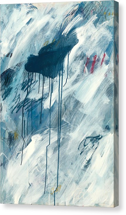 Blue Rain 1 - Canvas Print