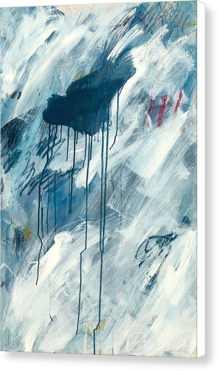 Blue Rain 1 - Canvas Print