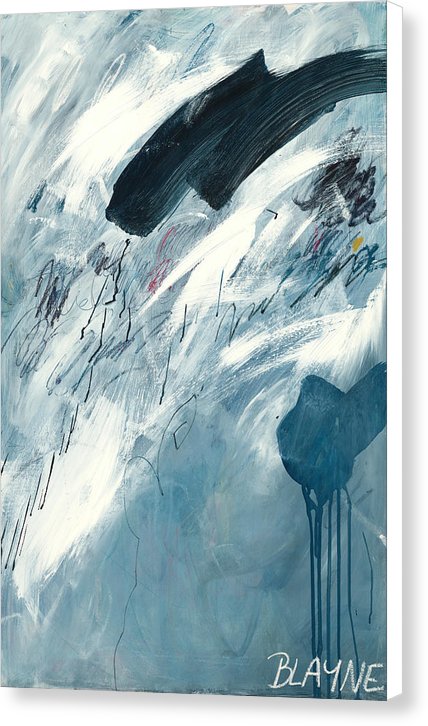 Blue Rain 2 - Canvas Print