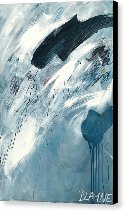 Blue Rain 2 - Canvas Print